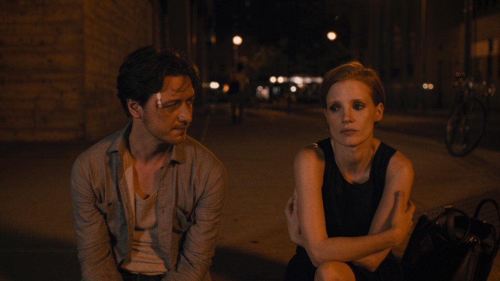 (L-R) JAMES MCAVOY and JESSICA CHASTAIN star in THE DISAPPEARANCE OF ELEANOR RIGBY